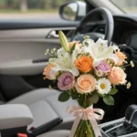 How to transport flower arrangements in a car